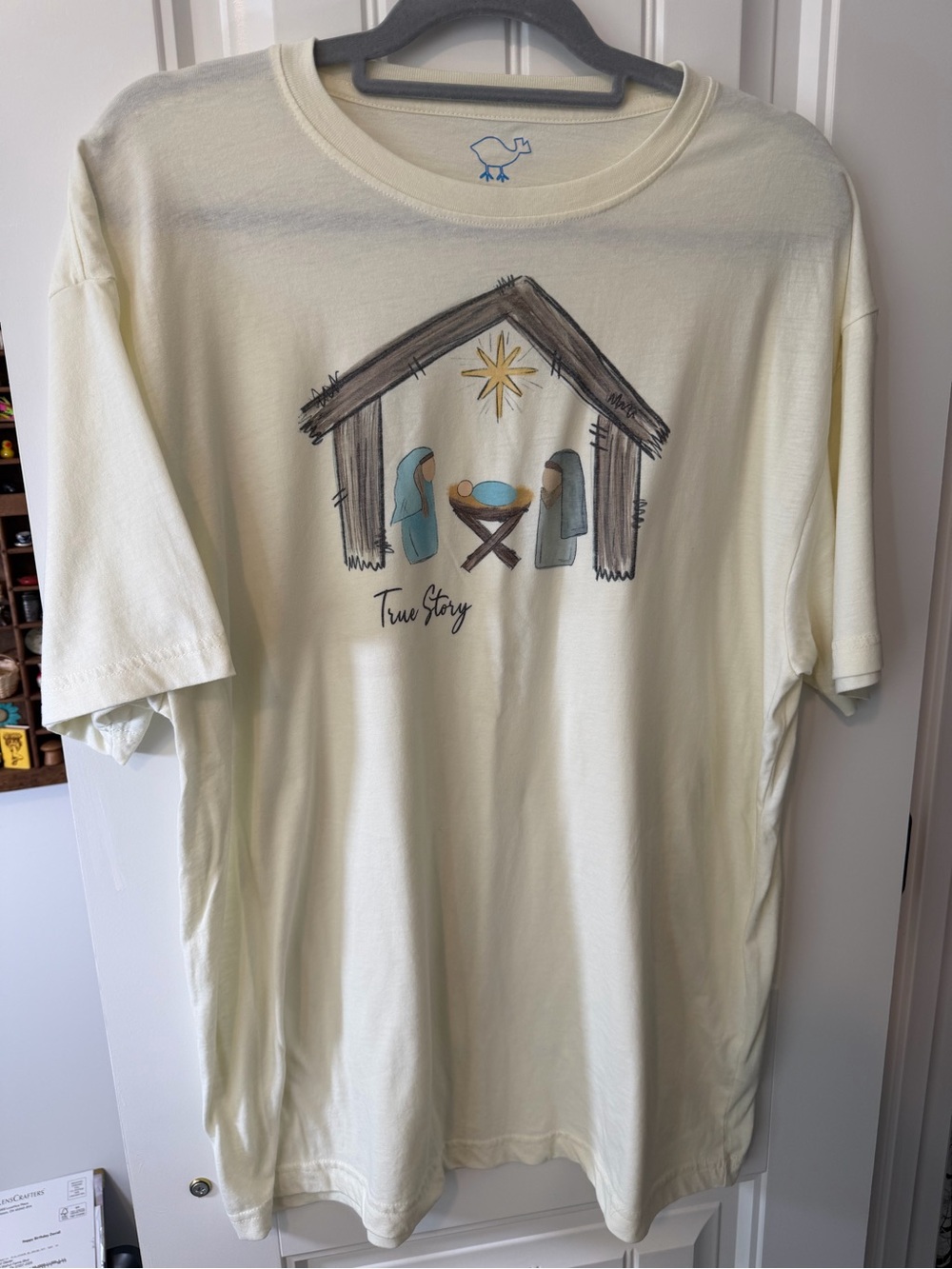 True Story Cream Nativity Graphic Tee - Christmas